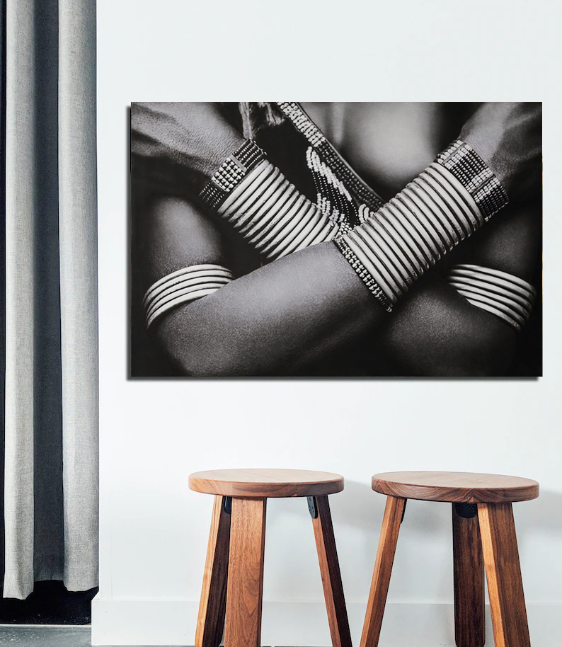 African Canvas Beautiful Woman Canvas