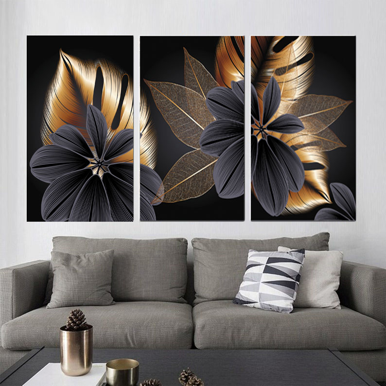 Minimalist Nordic Black Gold Home - Pix Perfect Print