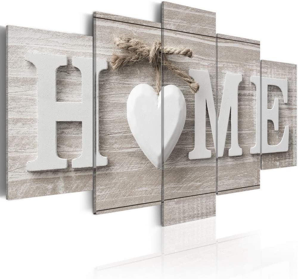 Home Sweet Heart Modern Décor Abstract Canvas Artwork