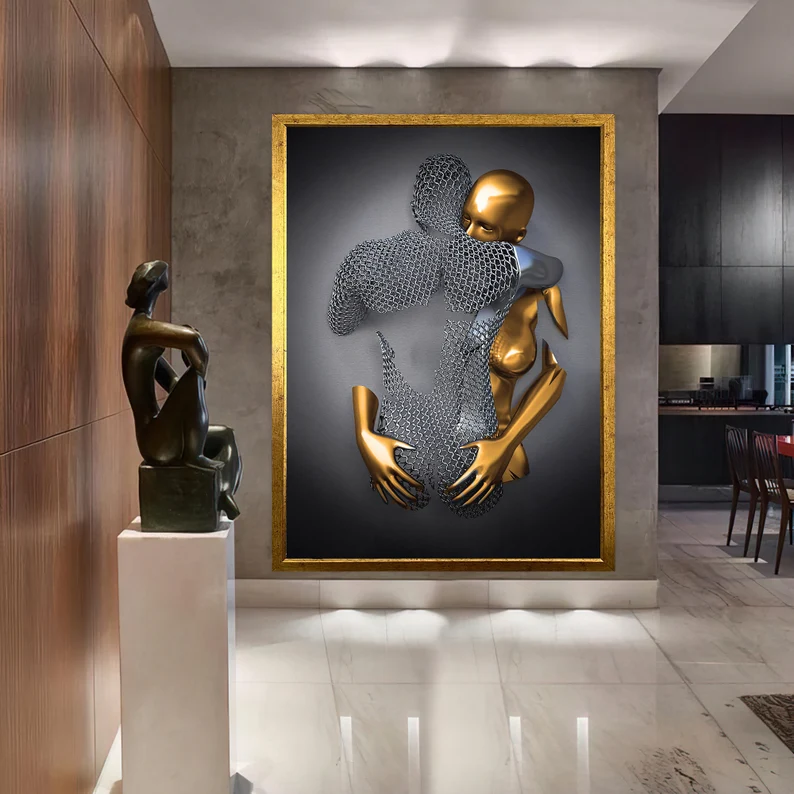 bronze and silver chain love