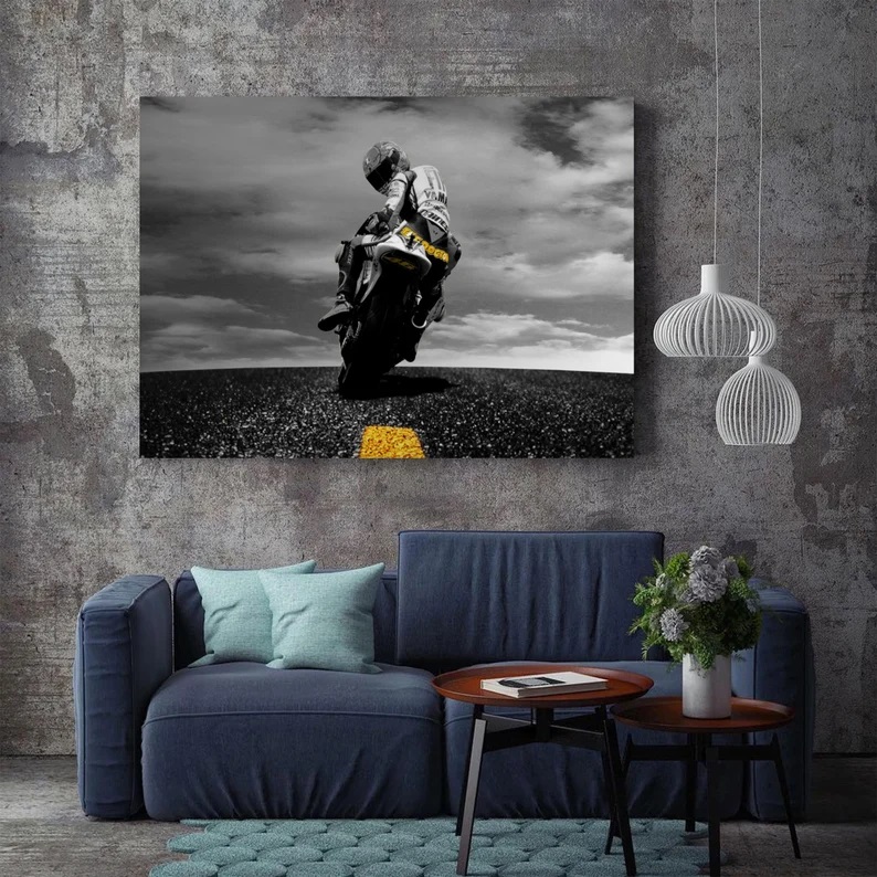 Valentino Rossi Canvas Wall Art