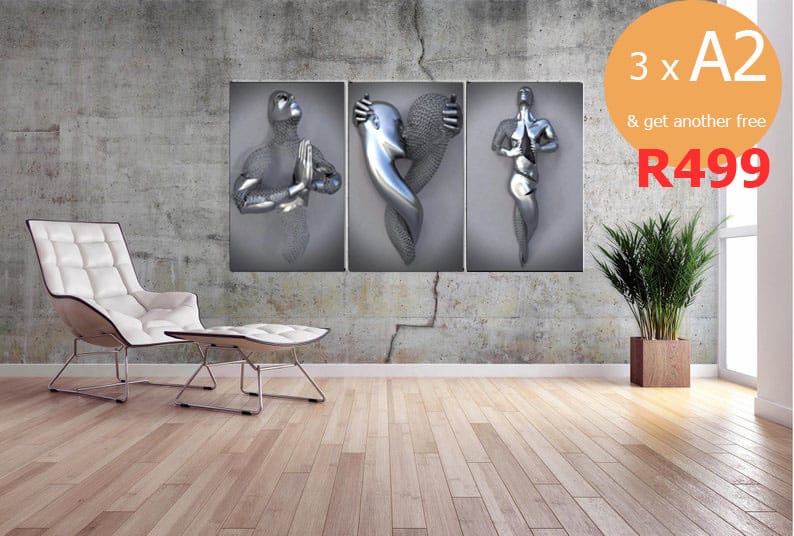 meditation glitter embroidered canvas painting