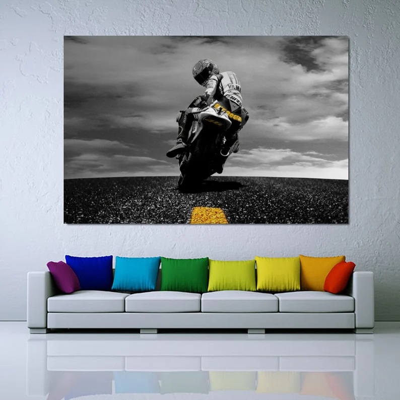 Valentino Rossi Canvas Wall Art - Image 2