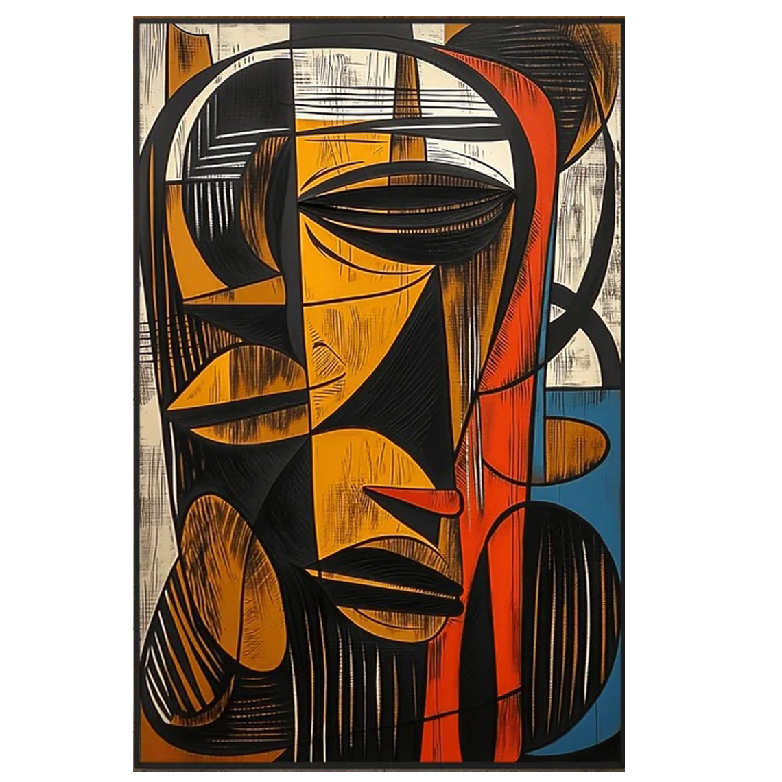 1 African Abstract Wall Art