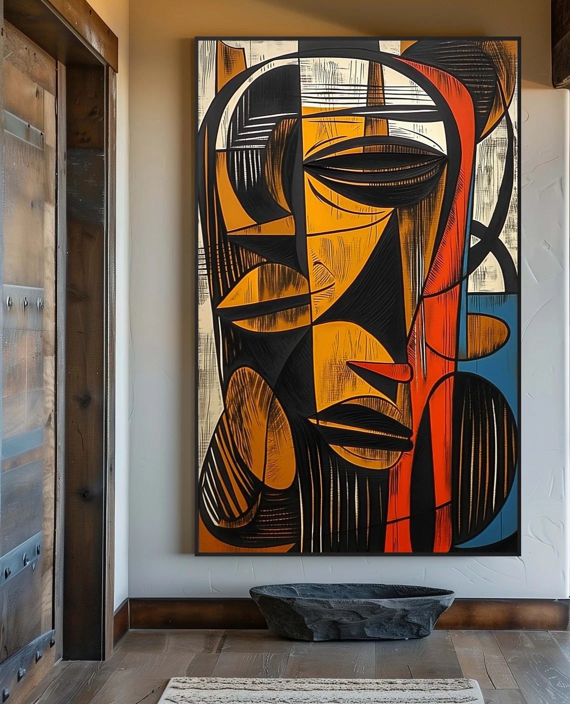 1 African Abstract Wall Art - Image 6