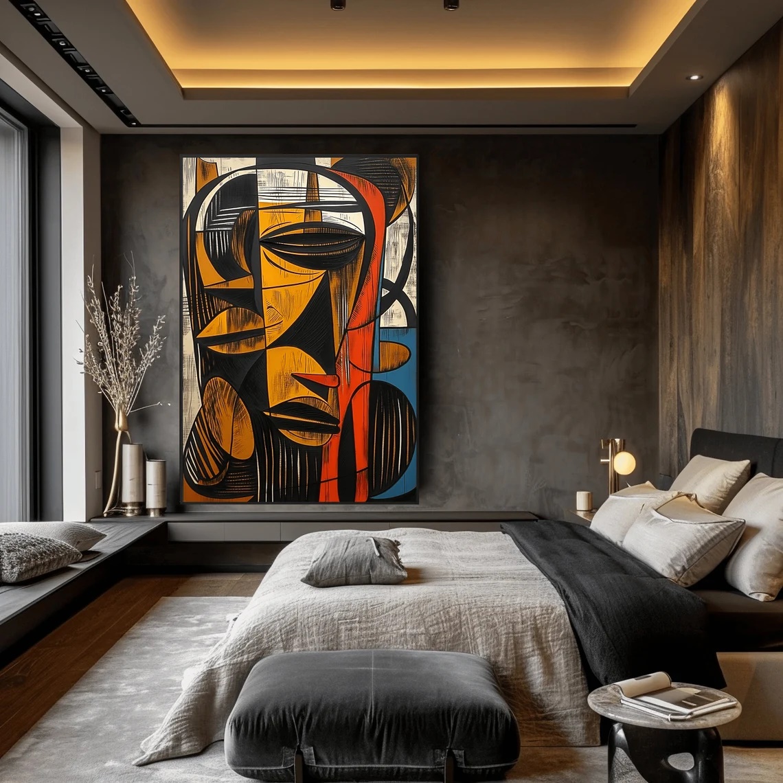 1 African Abstract Wall Art - Image 2